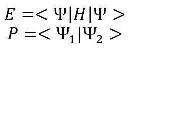 Example for bra-ket notation applied to Hamiltonian and for cross correlation.